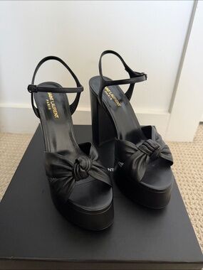 Saint Laurent Bianca 85 Platform Sandal